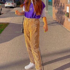 SOLD high waisted corduroy wide leg pants